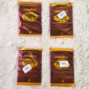 1995 Pinnacle Football 4 Sealed Packs Lot 12 Cards Per Pack Vintage NFL NFLPA